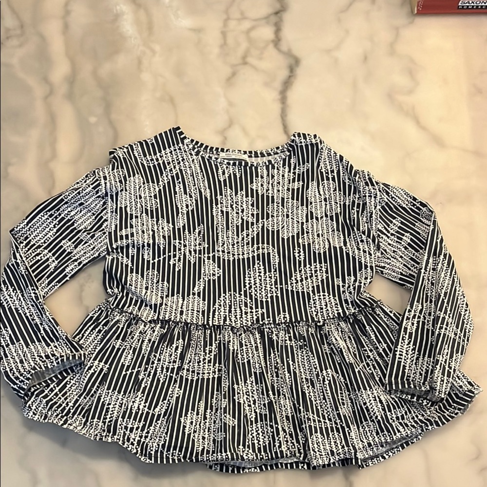 🎈Zara Black White Gingham Peplum Blouse🎁Bundle up to 5lbs for $20 Sale 📦